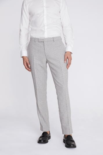Charcoal Houndstooth Trousers 