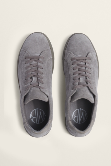 Roma Neutral Suede Trainer
