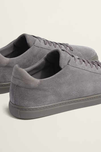 Roma Neutral Suede Trainer