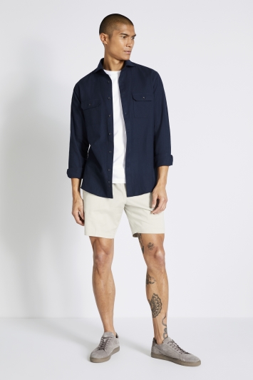 Tailored Fit Navy Overshirt