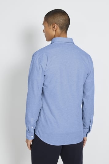 Tailored Fit Sky Knitted Overshirt