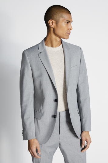 Slim Fit Light Grey Jacket