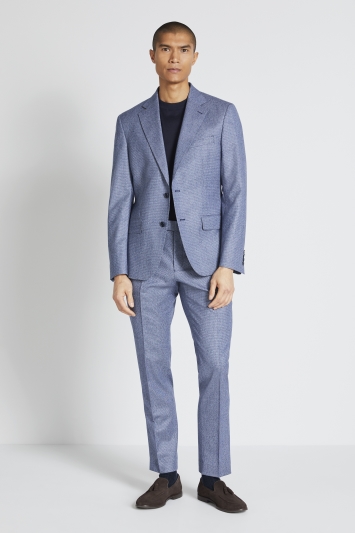 Tailored Fit Blue Puppytooth Jacket