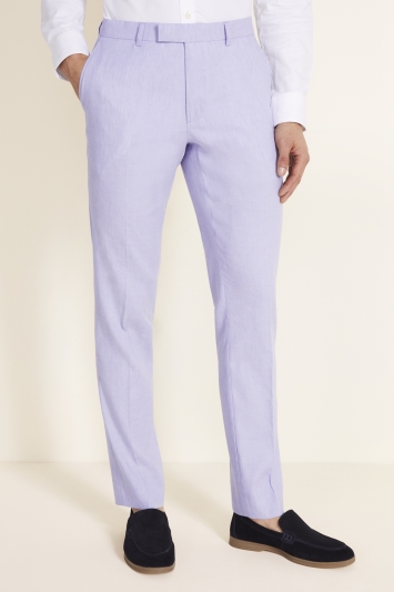 Lilac Linen Trousers 