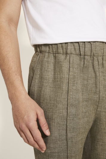 Sage Linen Drawstring Trousers
