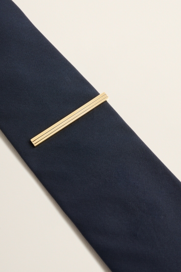 Brushed Gold Tie Clip