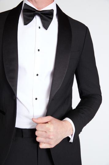 Slim Fit Black Shawl Lapel Tuxedo