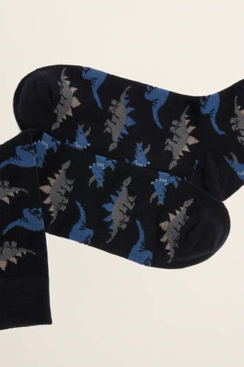 Black Dinosaur Sock