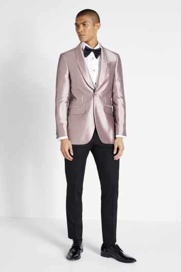 Slim Fit Pink Champagne Tuxedo Jacket