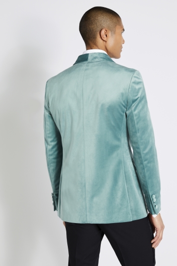 moss bros green velvet jacket