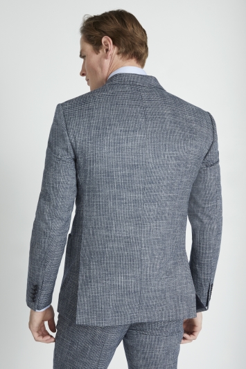 Slim Fit Blue Puppytooth Suit