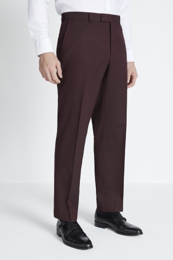 Tailored Fit Fig Flannel Trousers