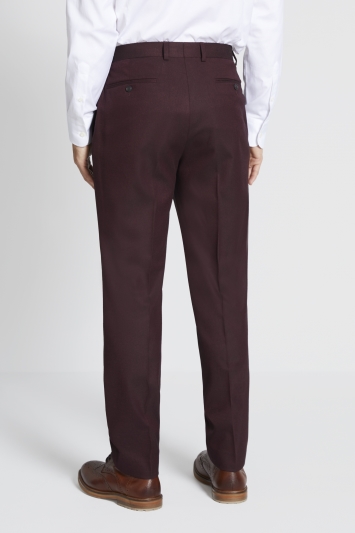 Regular Fit Fig Flannel Trouser