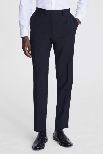 Tailored Fit Performance Black Trousers