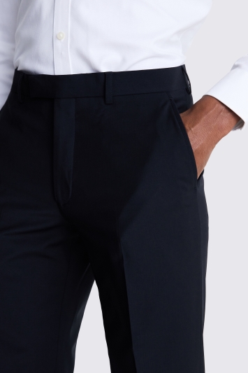 Tailored Fit Black Trousers