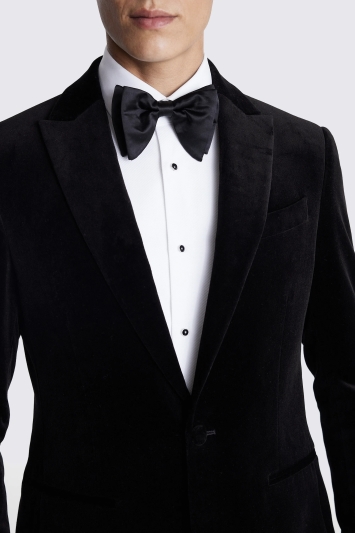 Veste Costume Velours Noir à Rayures - Marque Jake - Taille 54 - Occasion TB État