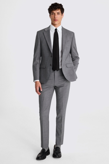 DKNY Slim Fit Grey Performance Suit Jacket