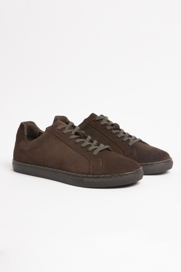 Chocolate Suede Trainers