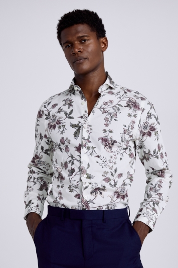 Wholesale Price Men Long Sleeve Slim Fit Button Down Shirts Floral ...