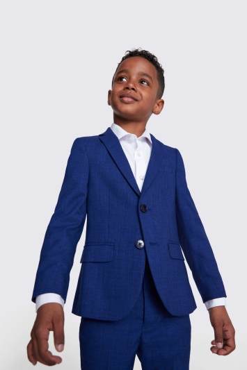 Boys Blue Slub Jacket