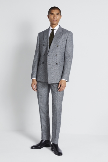 Italian Slim Fit Grey Puppytooth Suit