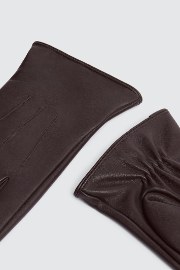 Chocolate Leather Gloves