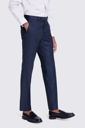 Italian Tailored Fit Teal Trousers