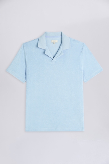 Pink Terry Towelling Skipper Polo
