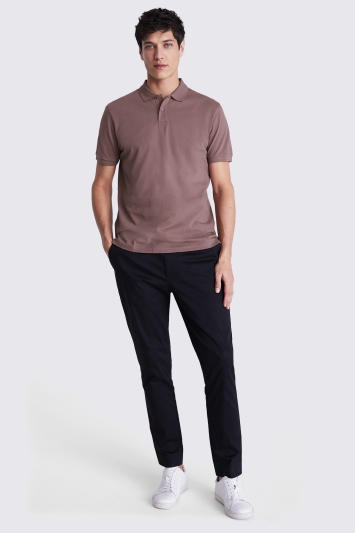 Dusty Pink Piqué Polo Shirt