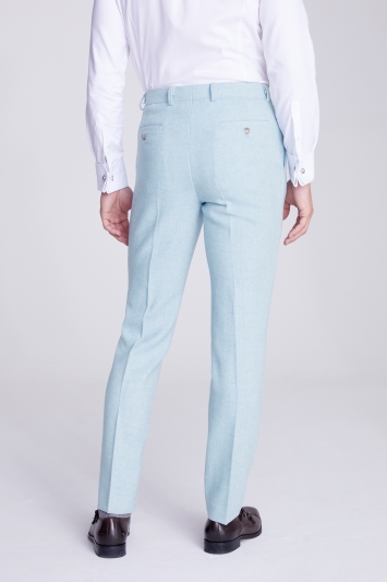 Tailored Fit Light Blue Donegal Trouser