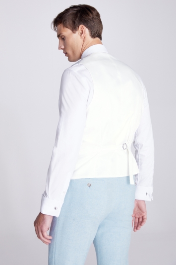 Tailored Fit Light Blue Donegal Waistcoat