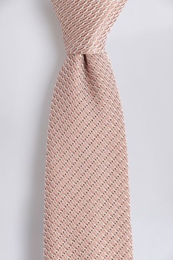 Dusty Pink Grenadine Silk Tie