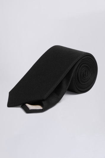 Black Oxford Silk Tie