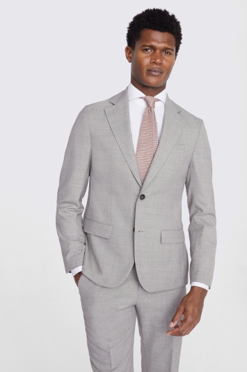 Italian Tailored Fit Neutral Half Lined Suit Jacket