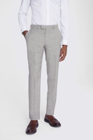 Italian Tailored Fit Neutral Half Lined Trousers