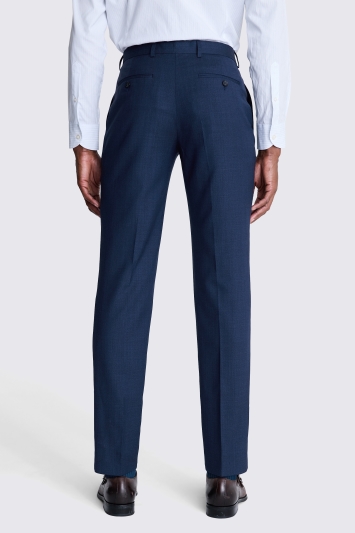 Tailored Fit Blue Half Lined Trousers