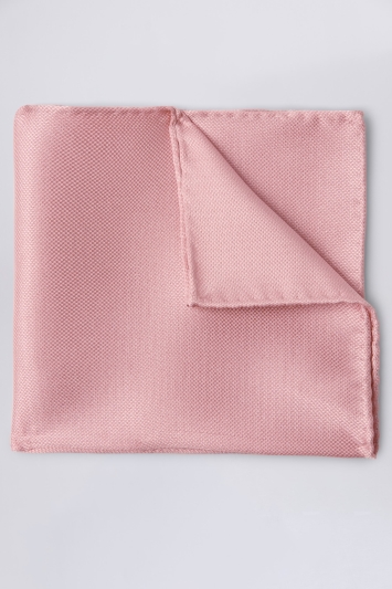 Dusty Pink Silk Oxford Pocket Square