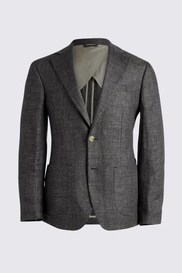Moss Custom Made Khaki Linen Suit In Green