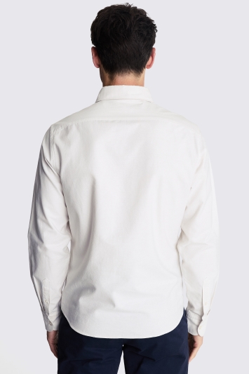 Ecru Green Washed Oxford Shirt