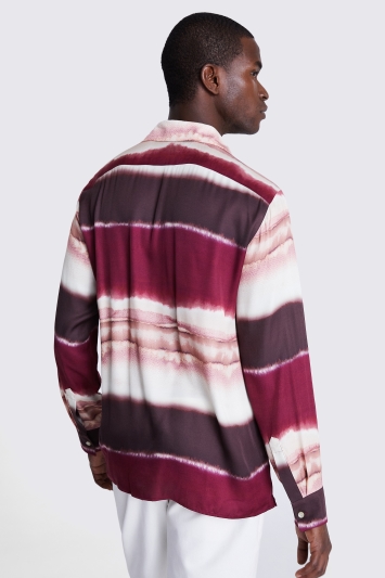 burgundy tie dye shirt