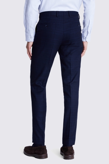 Slim Fit Ink Check Trousers