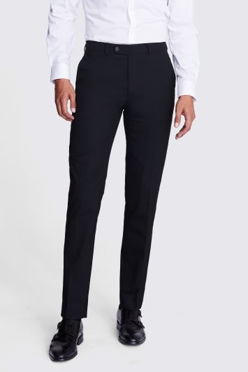 Tailored Fit Black Trouser 