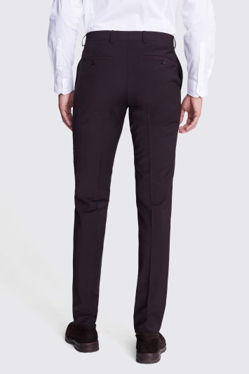 Slim Fit Claret Trousers