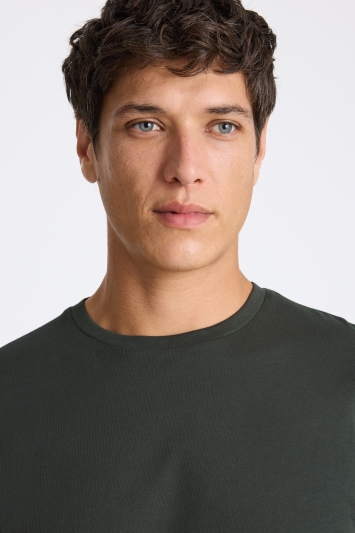 6514 Khaki Crew Neck T-Shirt