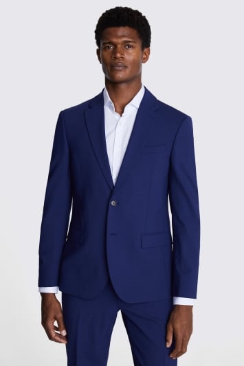 DKNY Slim Fit Bright Blue Suit Jacket