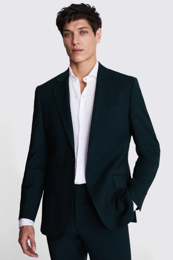 Tailored Bottle Green Performance Suit Jacket