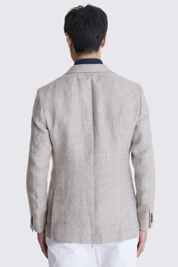 ERMENEGILDO ZEGNA CLOTH MEN'S ERMENEGILDO ZEGNA CLOTH ITALIAN TAILORED FIT TAUPE JACKET
