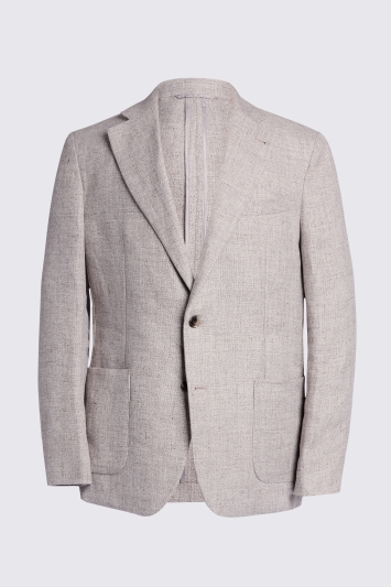 ERMENEGILDO ZEGNA CLOTH MEN'S ERMENEGILDO ZEGNA CLOTH ITALIAN TAILORED FIT TAUPE JACKET