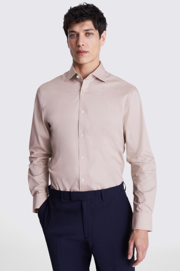 Tailored Fit Dusty Pink Stretch Shirt