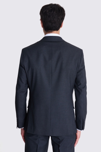 Moss Custom Made Charcoal Stretch Suit In Grey